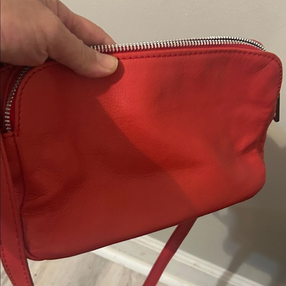 Borse in Pelle made in Italy genuine Elegant genuine soft leather red crossbody - Picture 13 of 15